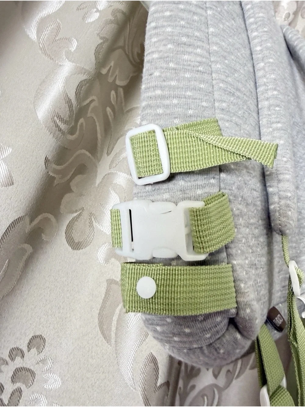 Demdaco Plush Light Green Monster Kids Backpack